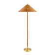 Modern European furniture - Conical Rattan Accent Floor Lamp - www.oroa.com
