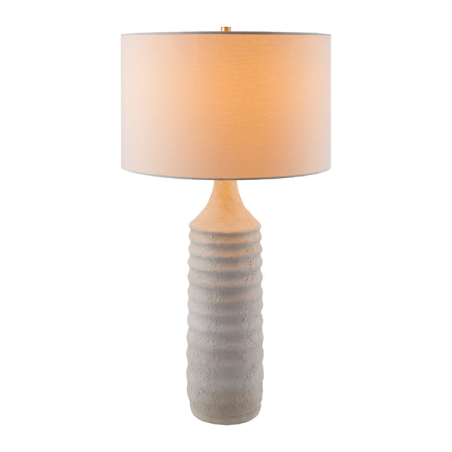 Modern European furniture - White Cotton Accent Table Lamp - www.oroa.com