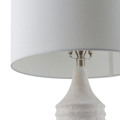 Modern European furniture - White Cotton Accent Table Lamp - www.oroa.com
