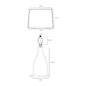   Modern European furniture - White Cotton Rattan Table Lamp - www.oroa.com | Oroa.com