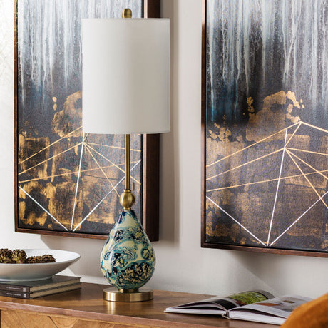   Modern European furniture - Painted Glass Accent Table Lamp - www.oroa.com | Oroa.com