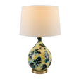 Modern European furniture - Blue Floral Glass Table Lamp - www.oroa.com