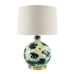   Modern European furniture - Round Painted Glass Tabe Lamp - www.oroa.com | Oroa.com