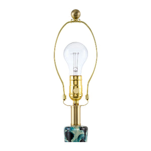   Modern European furniture - Painted Blue Glass Table Lamp - www.oroa.com | Oroa.com