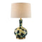 Modern European furniture - Painted Blue Glass Table Lamp - www.oroa.com