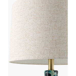   Modern European furniture - Painted Blue Glass Table Lamp - www.oroa.com | Oroa.com