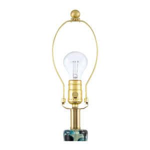   Modern European furniture - Painted Blue Glass Table Lamp - www.oroa.com | Oroa.com