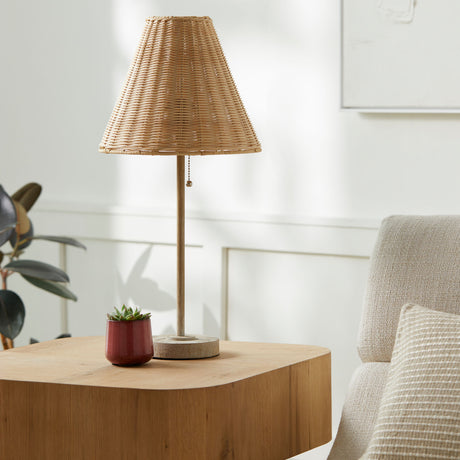   Modern European furniture - Empire Rattan Accent Table Lamp - www.oroa.com | Oroa.com