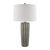 Modern European furniture - Gray Ceramic Table Lamp - www.oroa.com