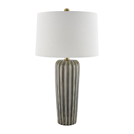 Modern European furniture - Gray Ceramic Table Lamp - www.oroa.com