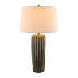 Modern European furniture - Gray Ceramic Table Lamp - www.oroa.com