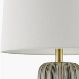 Modern European furniture - Gray Ceramic Table Lamp - www.oroa.com