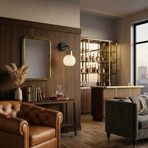   Modern European furniture - Industrial Style Glass Wall Lamp - www.oroa.com | Oroa.com
