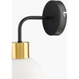 Modern European furniture - Industrial Style Glass Wall Lamp - www.oroa.com