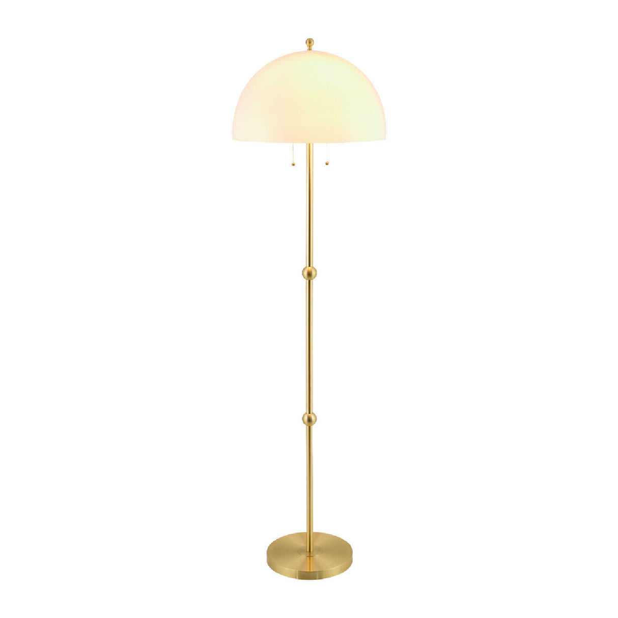   White Glass Dome Floor Lamp | Oroa.com