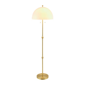 Modern European furniture - White Glass Dome Floor Lamp - www.oroa.com

