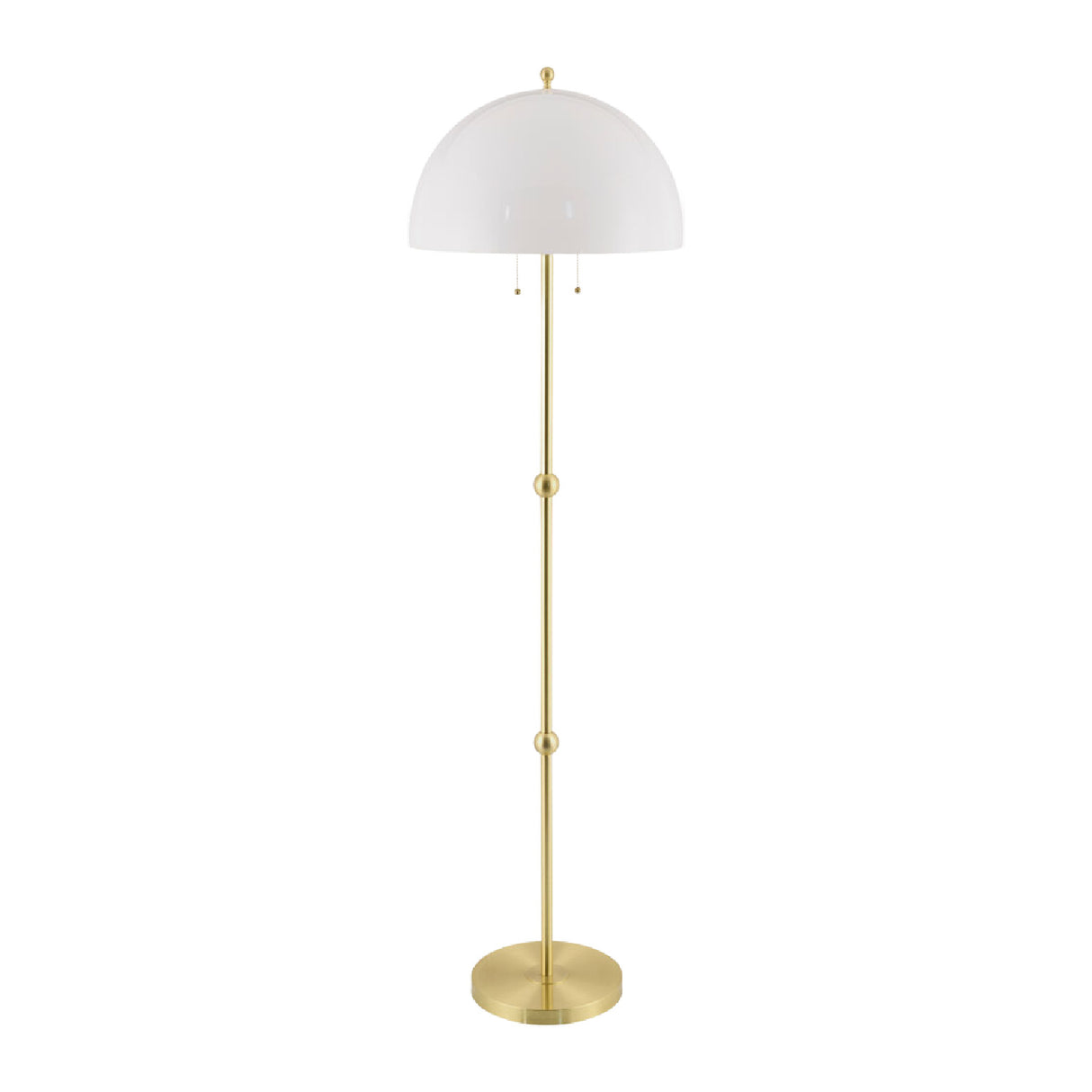   White Glass Dome Floor Lamp | Oroa.com