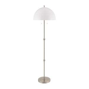   White Glass Dome Floor Lamp | Oroa.com