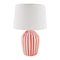 Modern European furniture - Lined Ceramic Accent Table Lamp - www.oroa.com