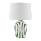 Modern European furniture - Lined Ceramic Accent Table Lamp - www.oroa.com