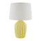 Modern European furniture - Lined Ceramic Accent Table Lamp - www.oroa.com
