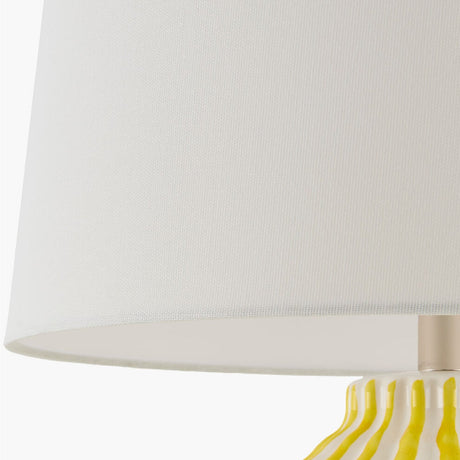 Modern European furniture - Lined Ceramic Accent Table Lamp - www.oroa.com