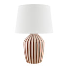 Modern European furniture - Lined Ceramic Accent Table Lamp - www.oroa.com