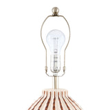 Modern European furniture - Lined Ceramic Accent Table Lamp - www.oroa.com