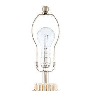   Lined Ceramic Accent Table Lamp | Oroa.com