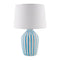 Modern European furniture - Lined Ceramic Accent Table Lamp - www.oroa.com