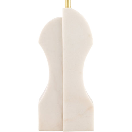 Modern European furniture - White Marble Accent Table Lamp - www.oroa.com
