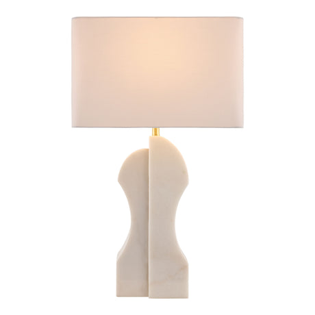   Modern European furniture - White Marble Accent Table Lamp - www.oroa.com | Oroa.com