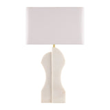 Modern European furniture - White Marble Accent Table Lamp - www.oroa.com
