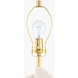 Modern European furniture - White Marble Accent Table Lamp - www.oroa.com