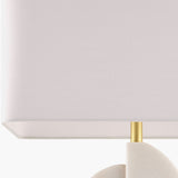 Modern European furniture - White Marble Accent Table Lamp - www.oroa.com