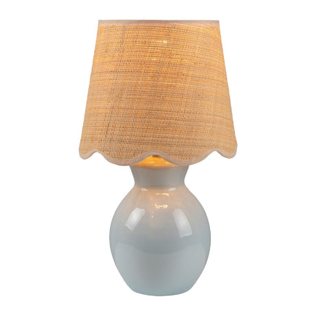 Modern European furniture - Scalloped Edge Accent Table Lamp - www.oroa.com