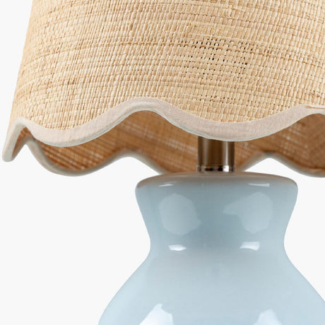 Modern European furniture - Scalloped Edge Accent Table Lamp - www.oroa.com