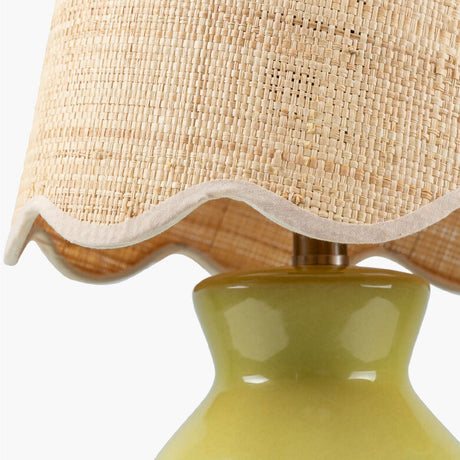 Modern European furniture - Scalloped Edge Accent Table Lamp - www.oroa.com
