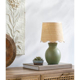 Modern European furniture - Scalloped Edge Accent Table Lamp - www.oroa.com