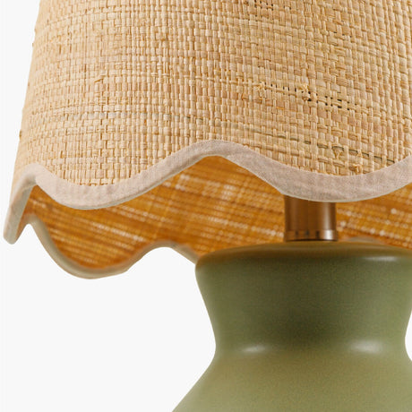 Modern European furniture - Scalloped Edge Accent Table Lamp - www.oroa.com