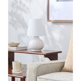 Modern European furniture - Raffia Shade Ceramic Table Lamp - www.oroa.com