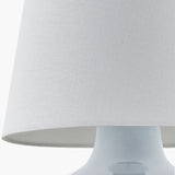Modern European furniture - Raffia Shade Ceramic Table Lamp - www.oroa.com