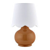 Modern European furniture - Scalloped Raffia Shade Table Lamp - www.oroa.com