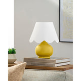 Modern European furniture - Scalloped Raffia Shade Table Lamp - www.oroa.com