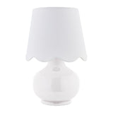 Modern European furniture - Scalloped Raffia Shade Table Lamp - www.oroa.com
