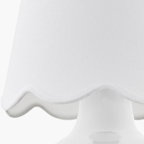 Modern European furniture - Scalloped Raffia Shade Table Lamp - www.oroa.com