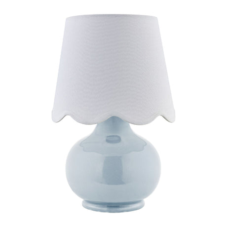Modern European furniture - Scalloped Raffia Shade Table Lamp - www.oroa.com