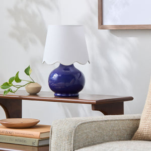   Modern European furniture - Scalloped Raffia Shade Table Lamp - www.oroa.com | Oroa.com
