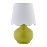 Modern European furniture - Scalloped Raffia Shade Table Lamp - www.oroa.com