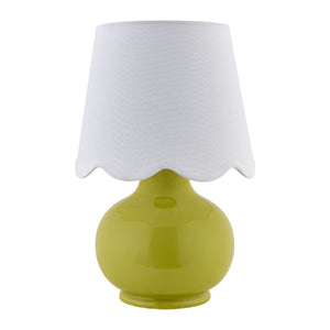   Modern European furniture - Scalloped Raffia Shade Table Lamp - www.oroa.com | Oroa.com